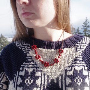 Vintage Apple Seed Necklace
